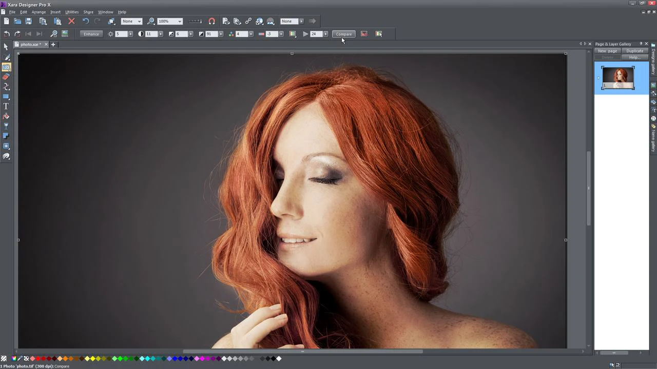 screenshot of Xara Designer Pro X